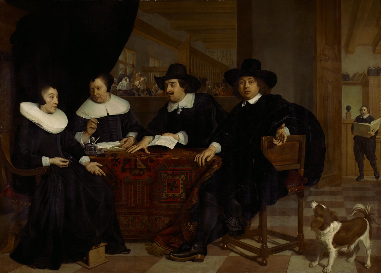 Deux régents et deux régentes de la Maison de la Filature - Bartholomeus van der Helst