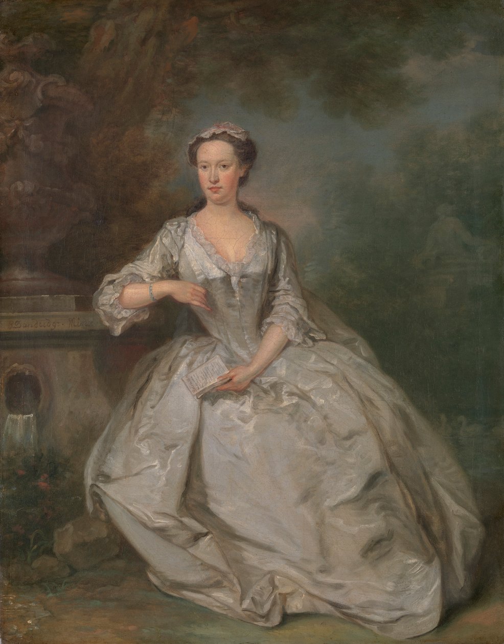 Une dame avec un livre - Bartholomew Dandridge