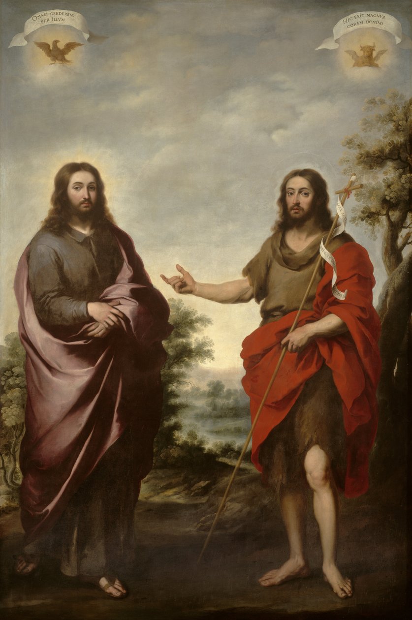 Saint Jean-Baptiste pointant vers le Christ, c.1655 - Bartolomé Esteban Murillo