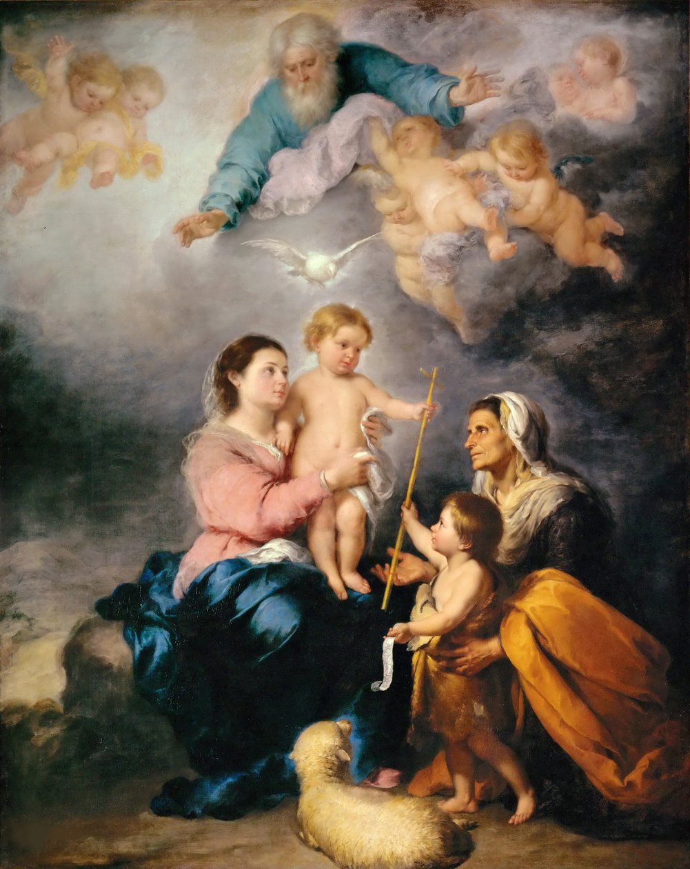 La Sainte Famille La Vierge de Séville - Bartolomé Esteban Murillo