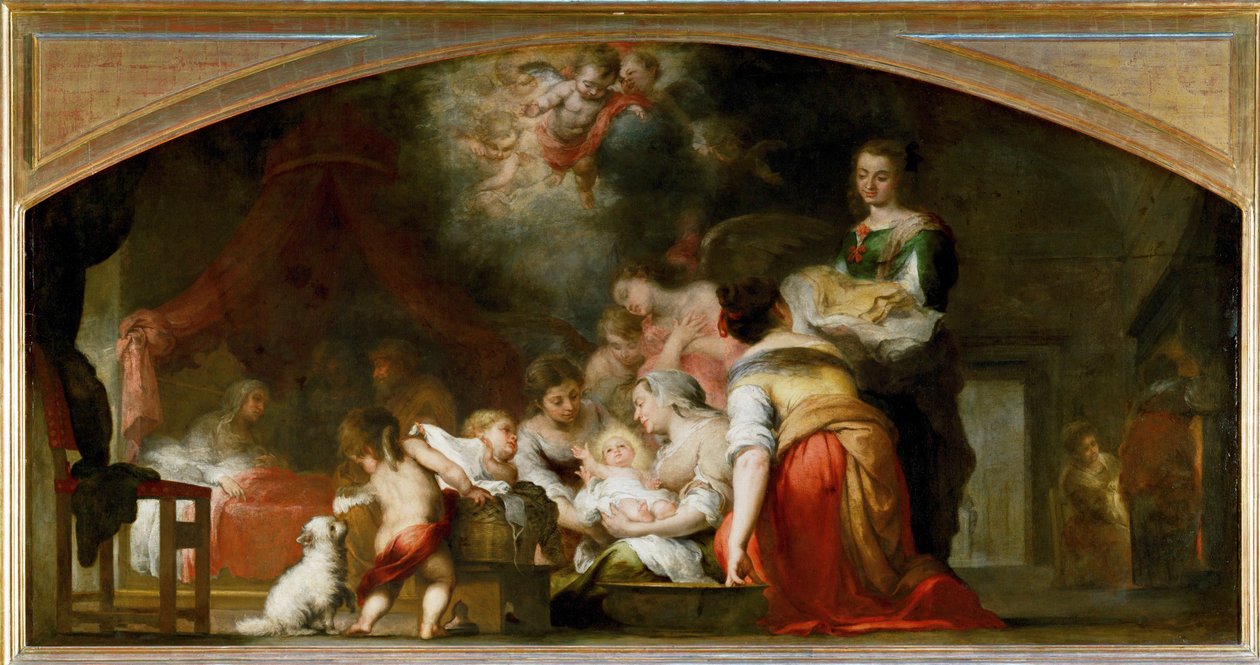 La naissance de la Vierge - Birth of Saint Mary … - Bartolome Esteban (school of) Murillo