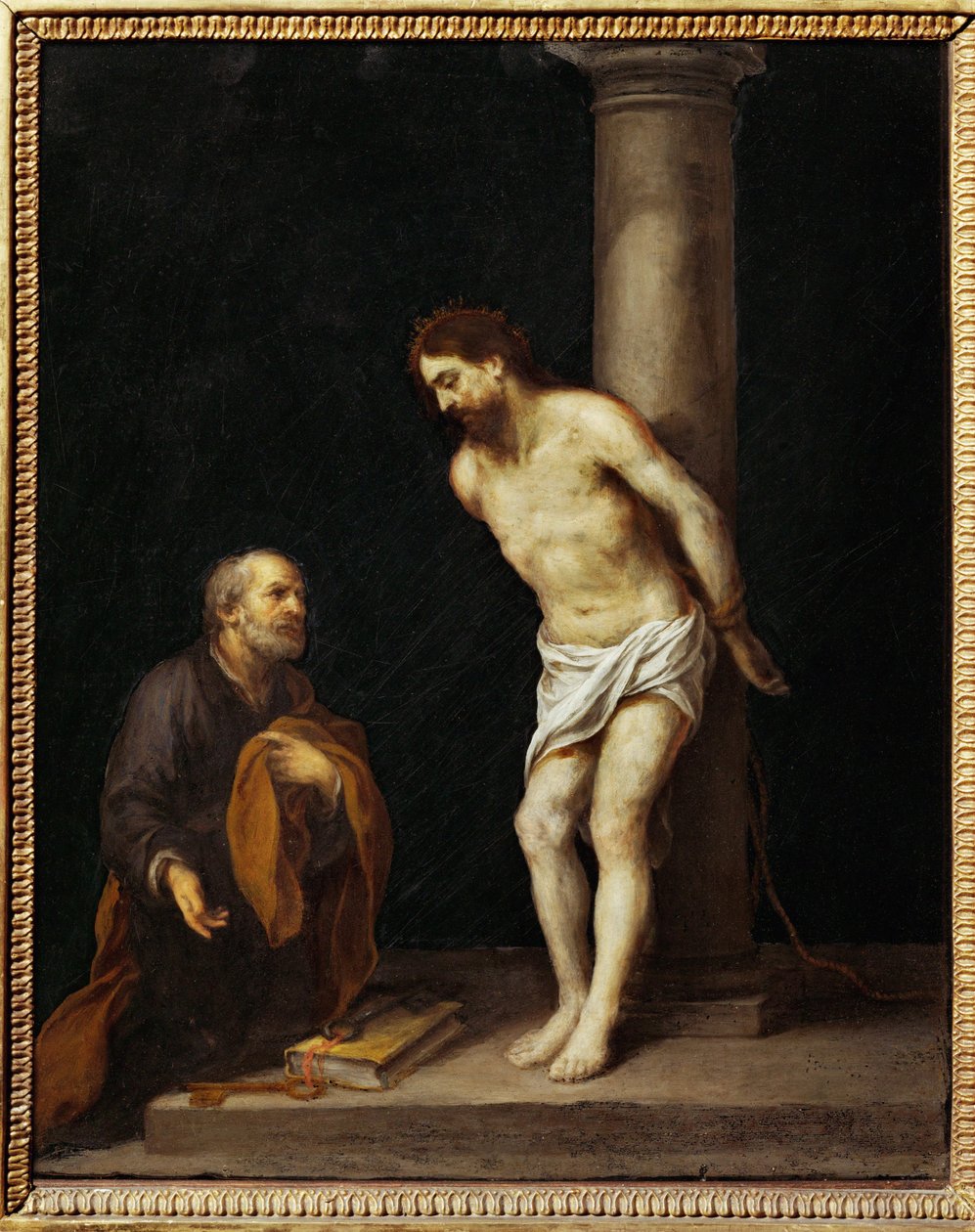 Le Christ a la colonne … - Bartolome Esteban (school of) Murillo