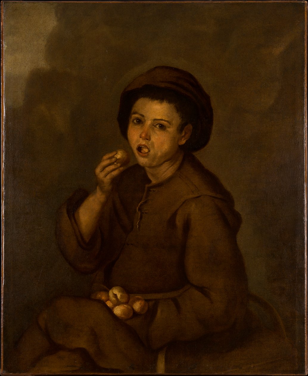 Un garçon mangeant des pêches - Bartolomé Esteban Murillo