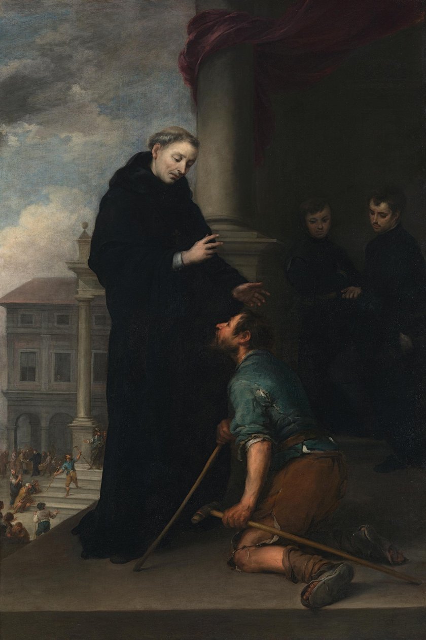 Saint Thomas de Villeneuve guérissant un boiteux - Bartolomé Esteban Murillo