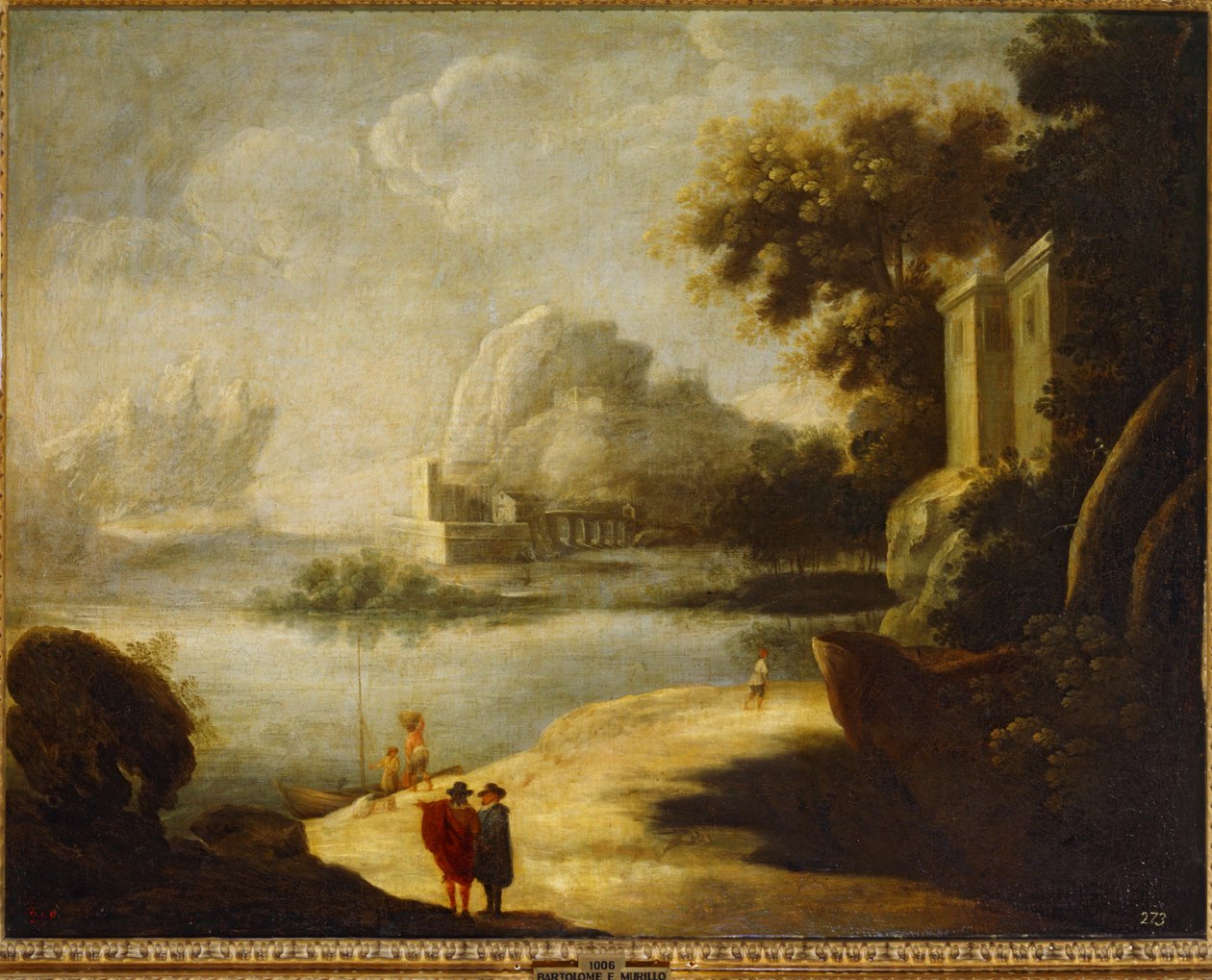 Paysage ... (huile sur toile) - Bartolomé Esteban Murillo