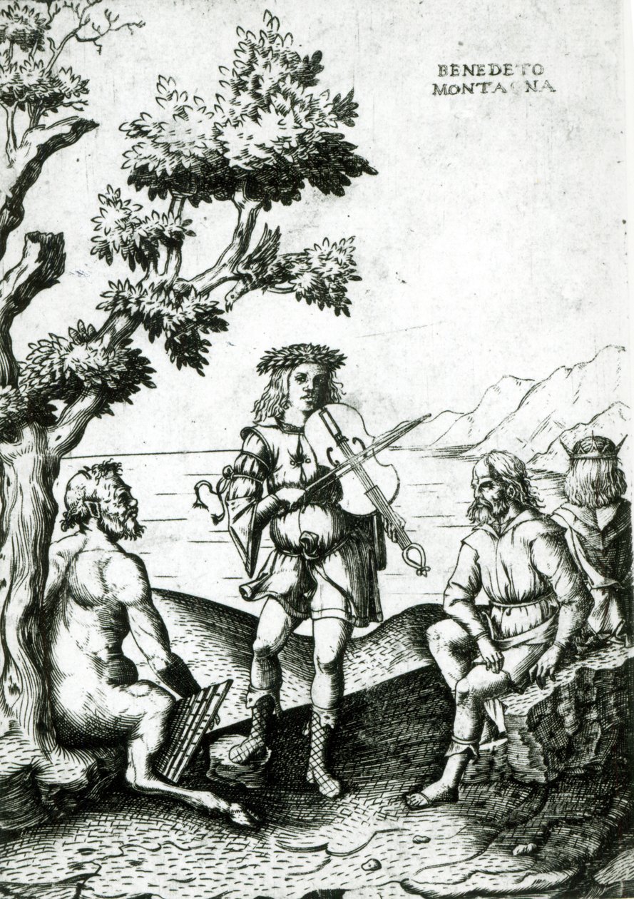 Apollon et Pan - Bartolomeo Montagna