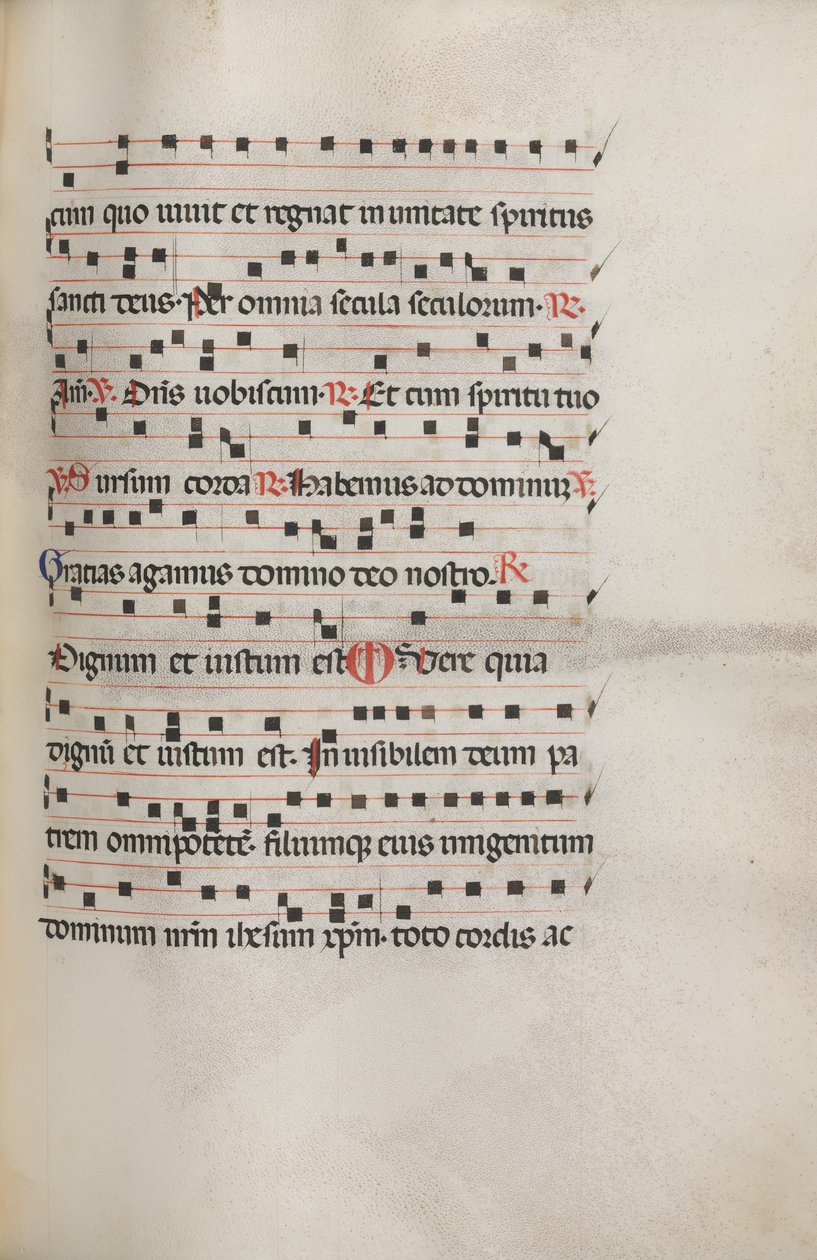 Missale: Fol. 154: Musique pour Exultet, 1469 - Bartolomeo Caporali
