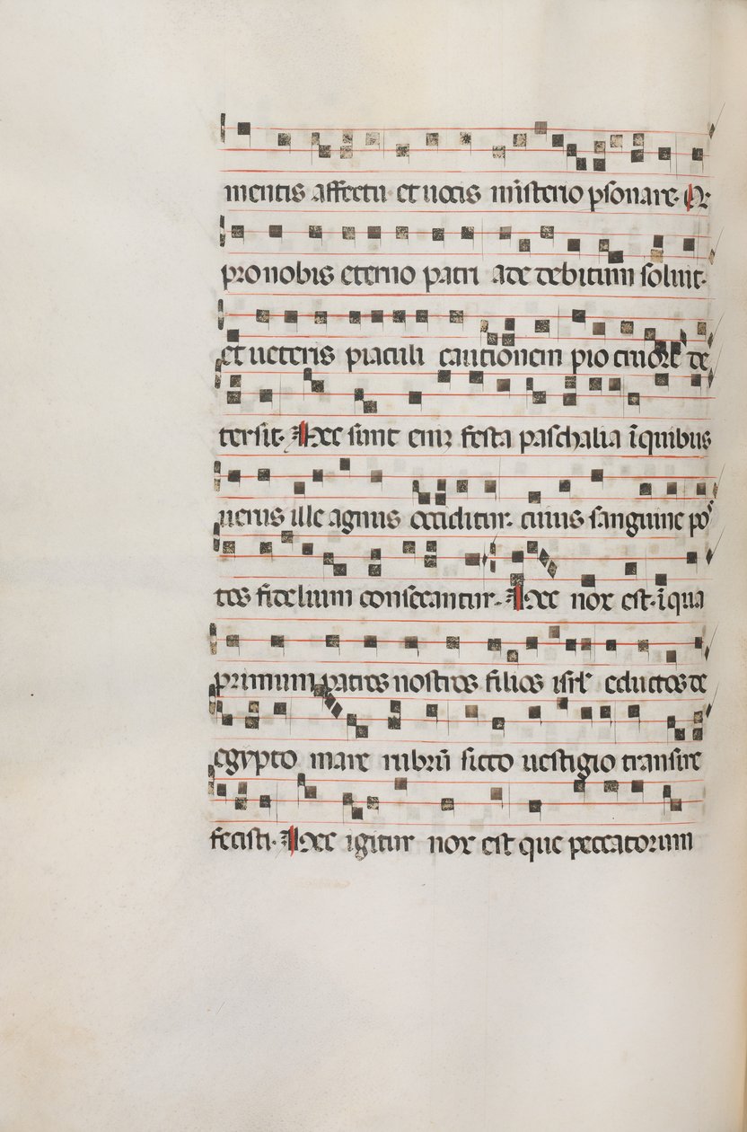 Missale: Fol. 154v: Musique pour Exultet, 1469 - Bartolomeo Caporali