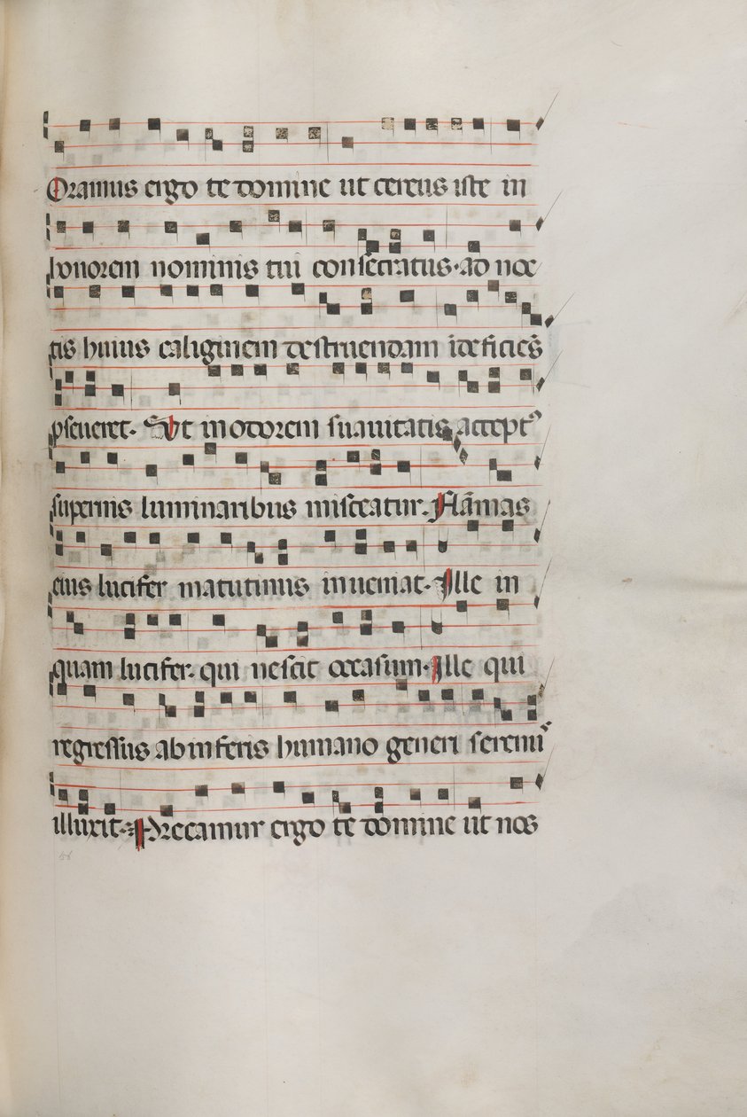Missale : Fol. 157 : Musique pour Exultet, 1469 - Bartolomeo Caporali