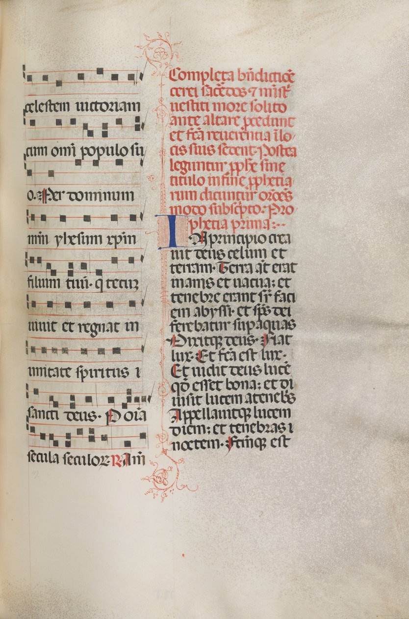 Missale : Fol. 158 : Musique pour Exultet, 1469 - Bartolomeo Caporali