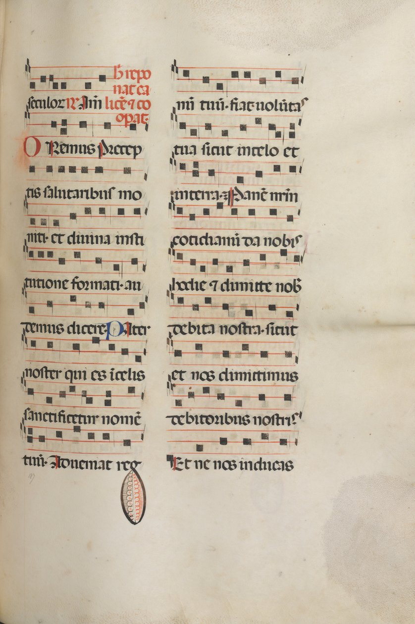 Missale : Fol. 189 : Musique pour diverses prières, 1469 - Bartolomeo Caporali
