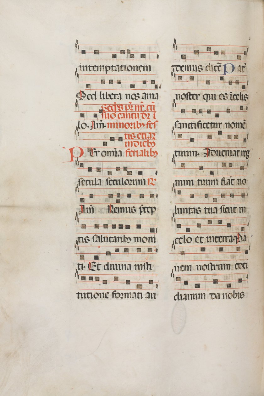 Missale : Fol. 189v : Musique pour diverses prières, 1469 - Bartolomeo Caporali