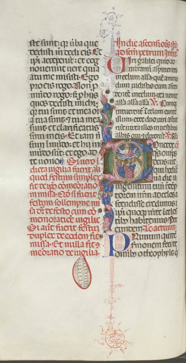 Missale : Fol. 208v : Ascension du Christ, 1469 - Bartolomeo Caporali