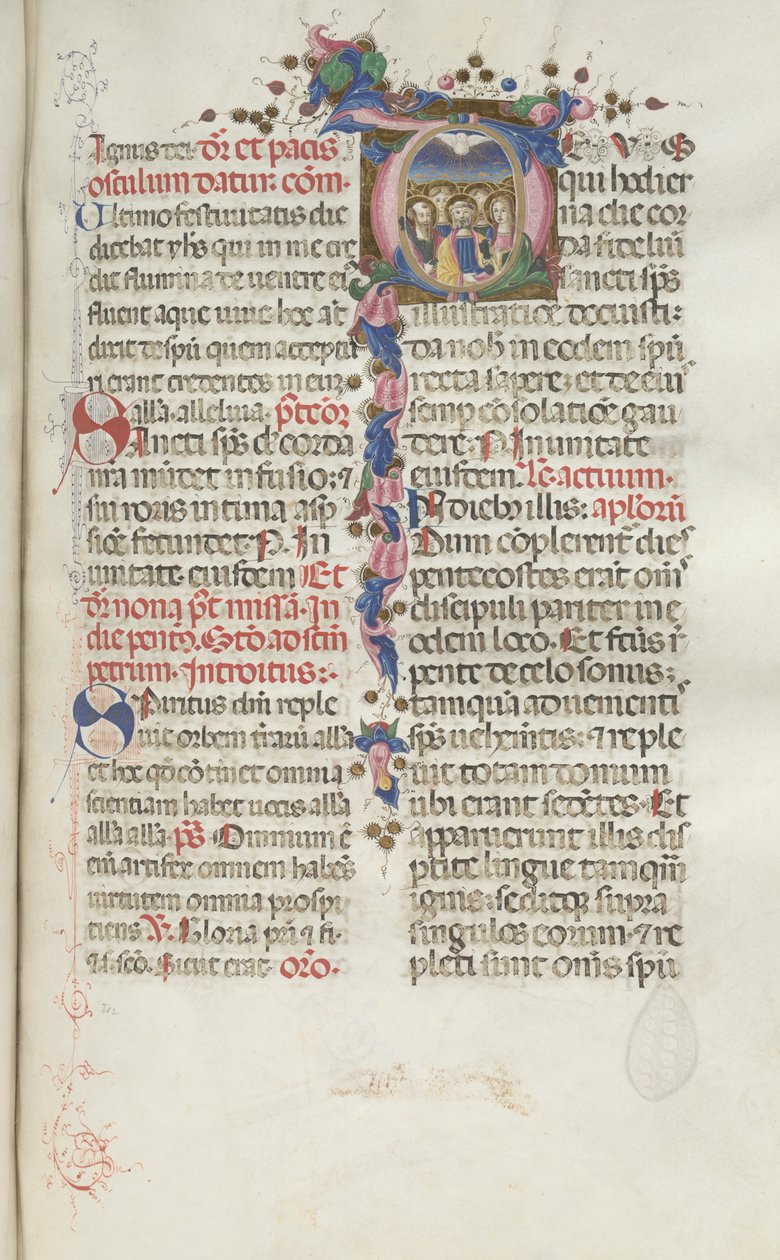 Missel : Fol. 214 : Pentecôte, 1469 - Bartolomeo Caporali