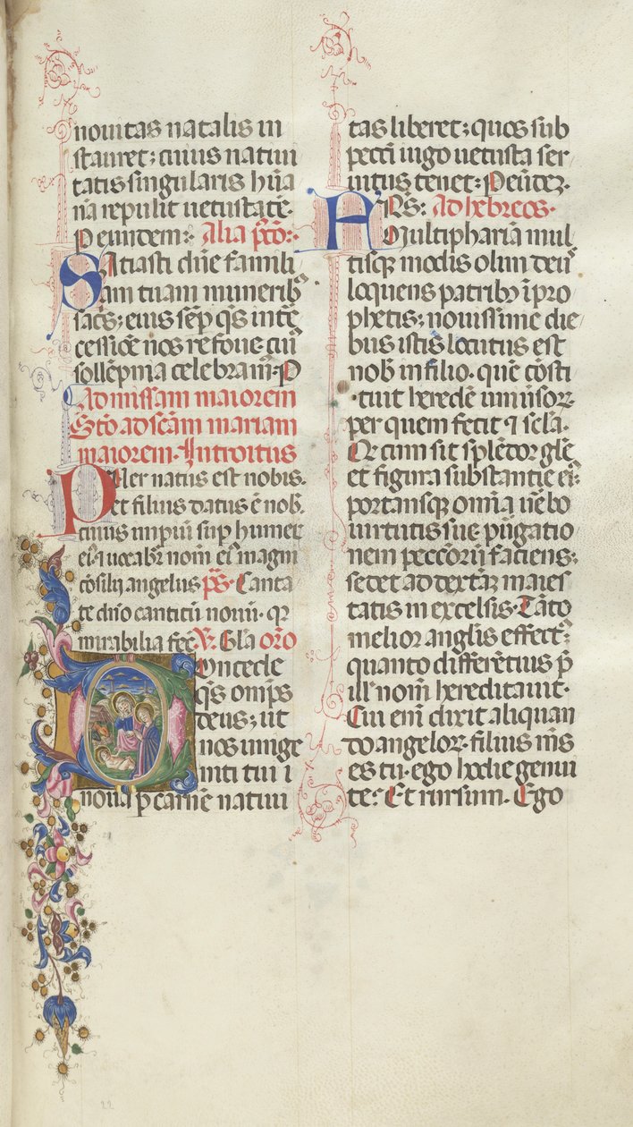 Missale : Fol. 22 : Nativité - Bartolomeo Caporali