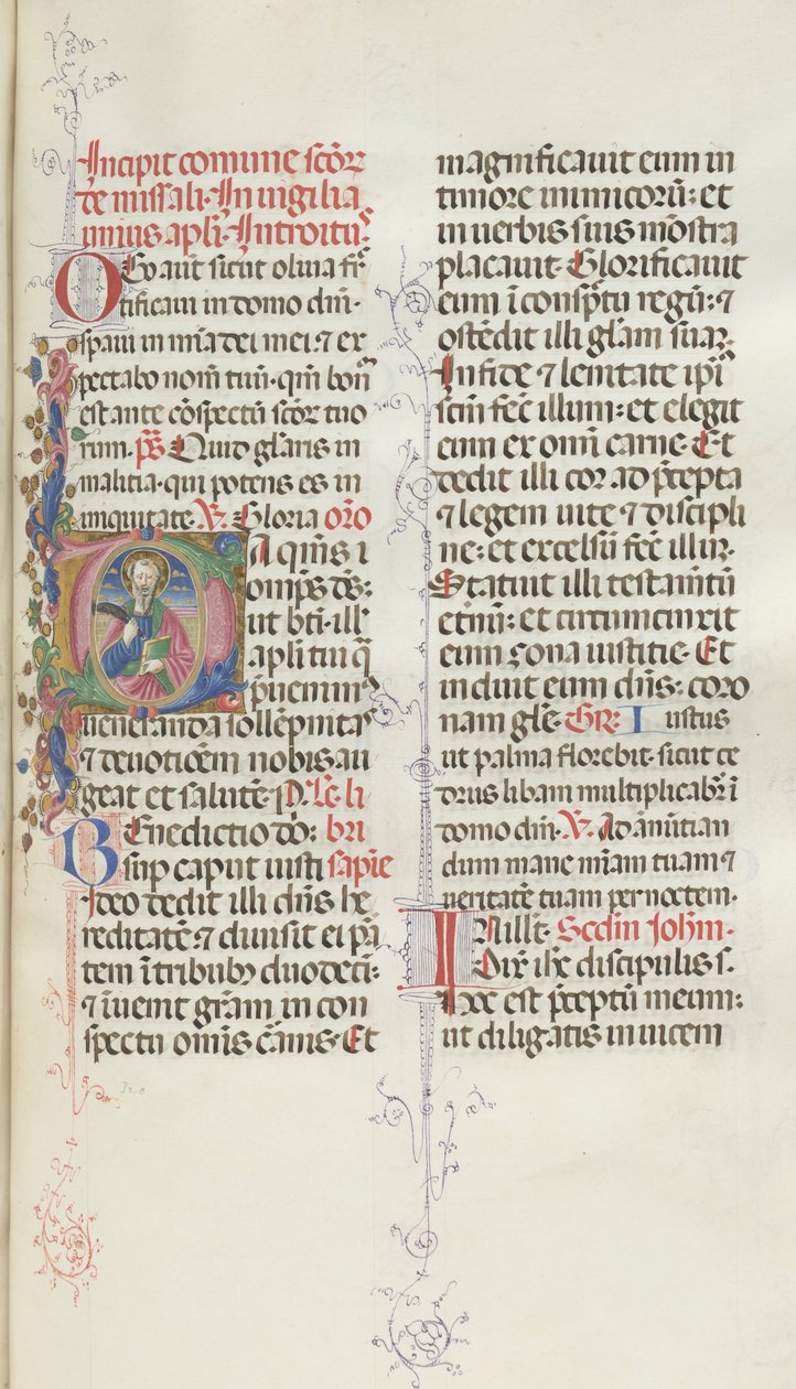 Missale : Fol. 327 : Saint Barthélemy, 1469 - Bartolomeo Caporali