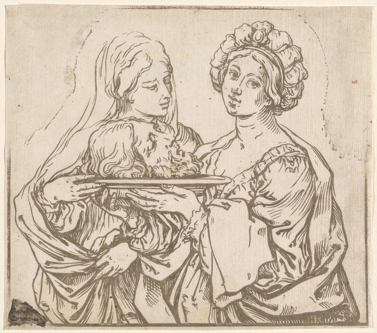 Hérodiade et Salomé - Bartolomeo Coriolano after Guido Reni