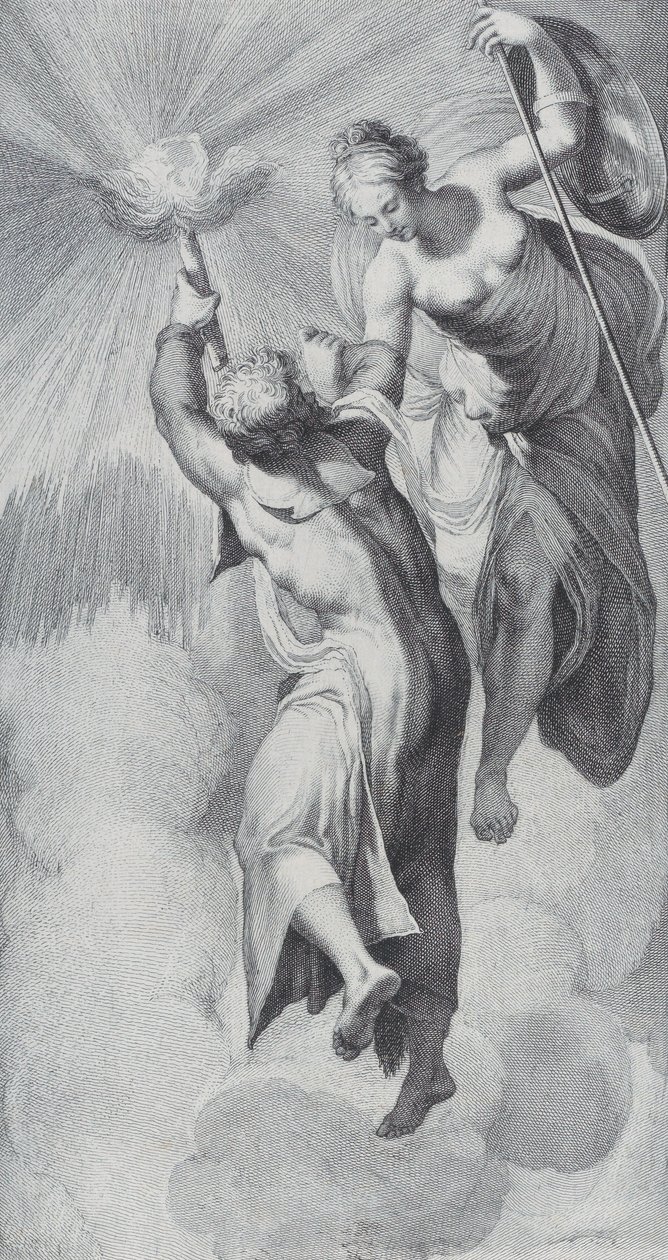 Minerva aidant Prométhée alors qu