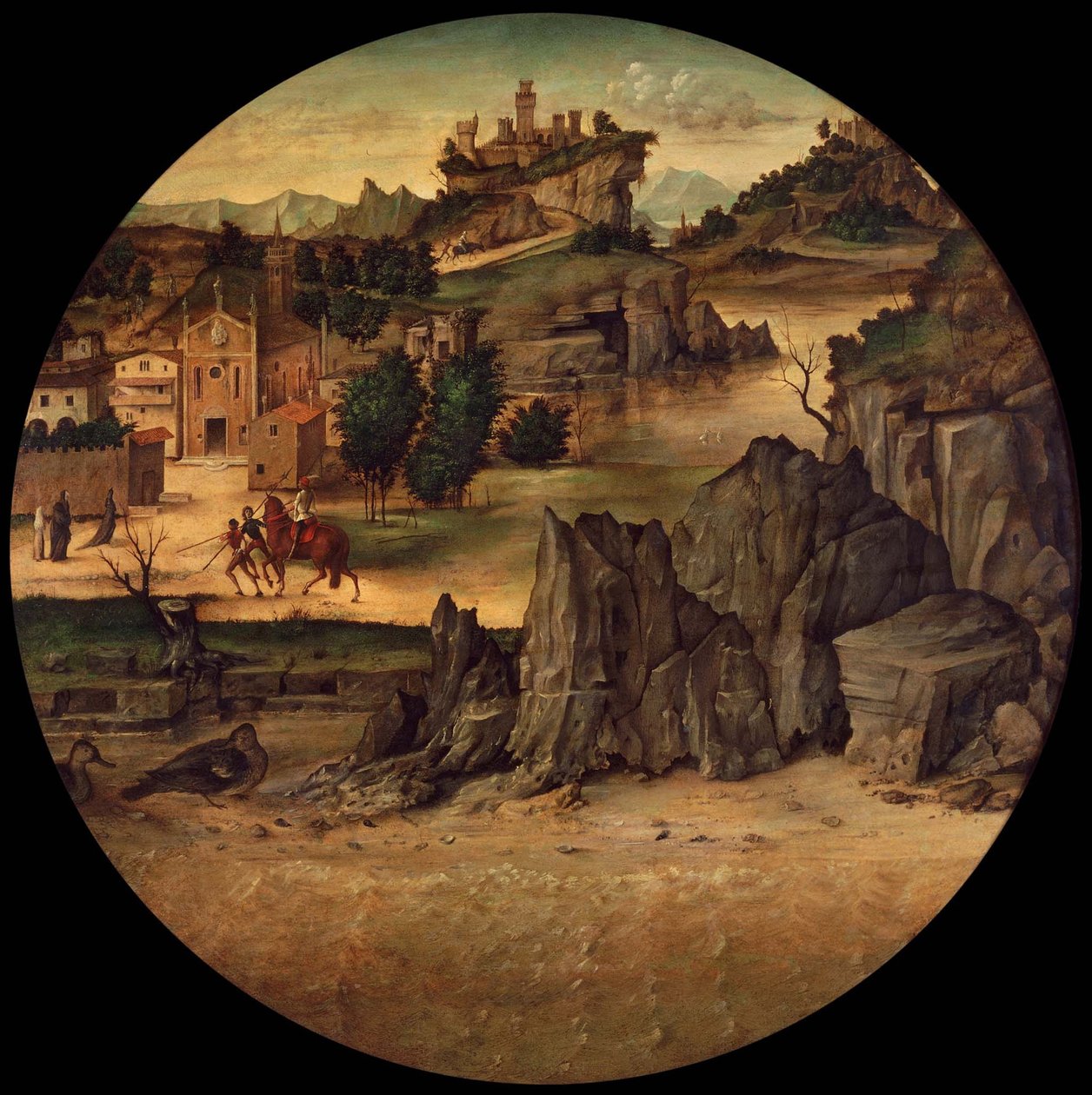 Paysage avec châteaux - Bartolomeo Montagna