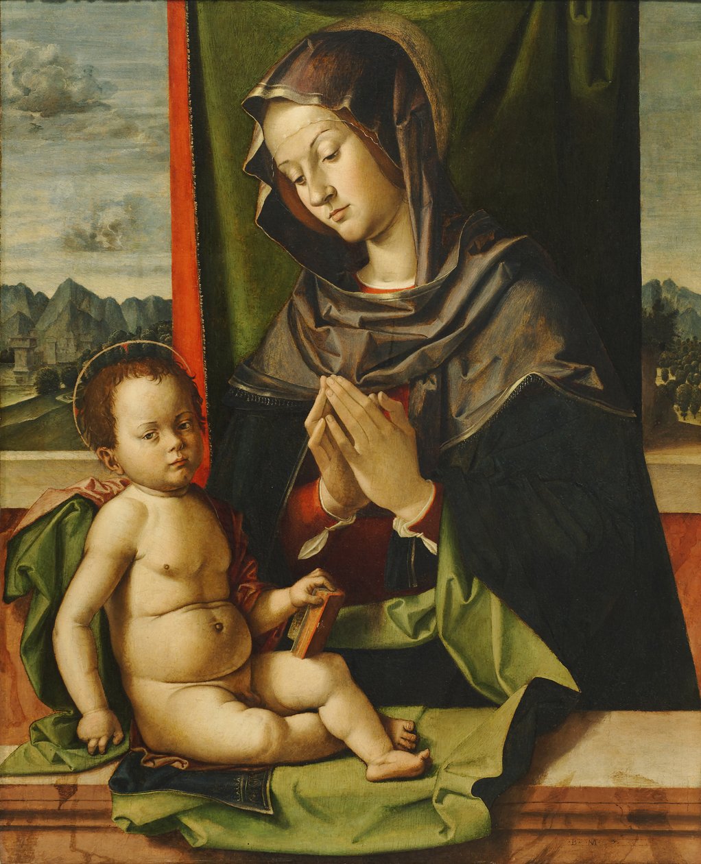 La Vierge adorant l