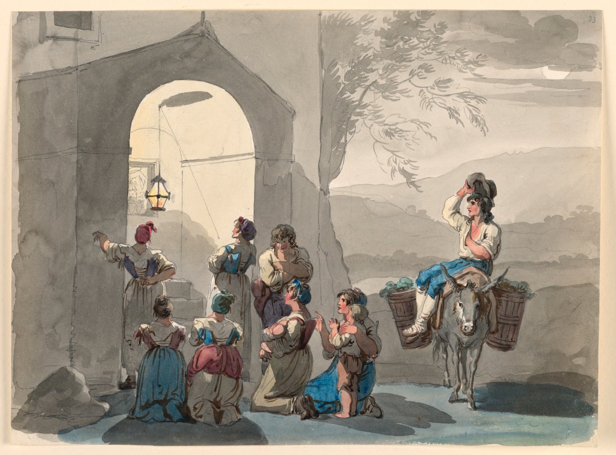 Ave Maria à Tivoli - Bartolomeo Pinelli