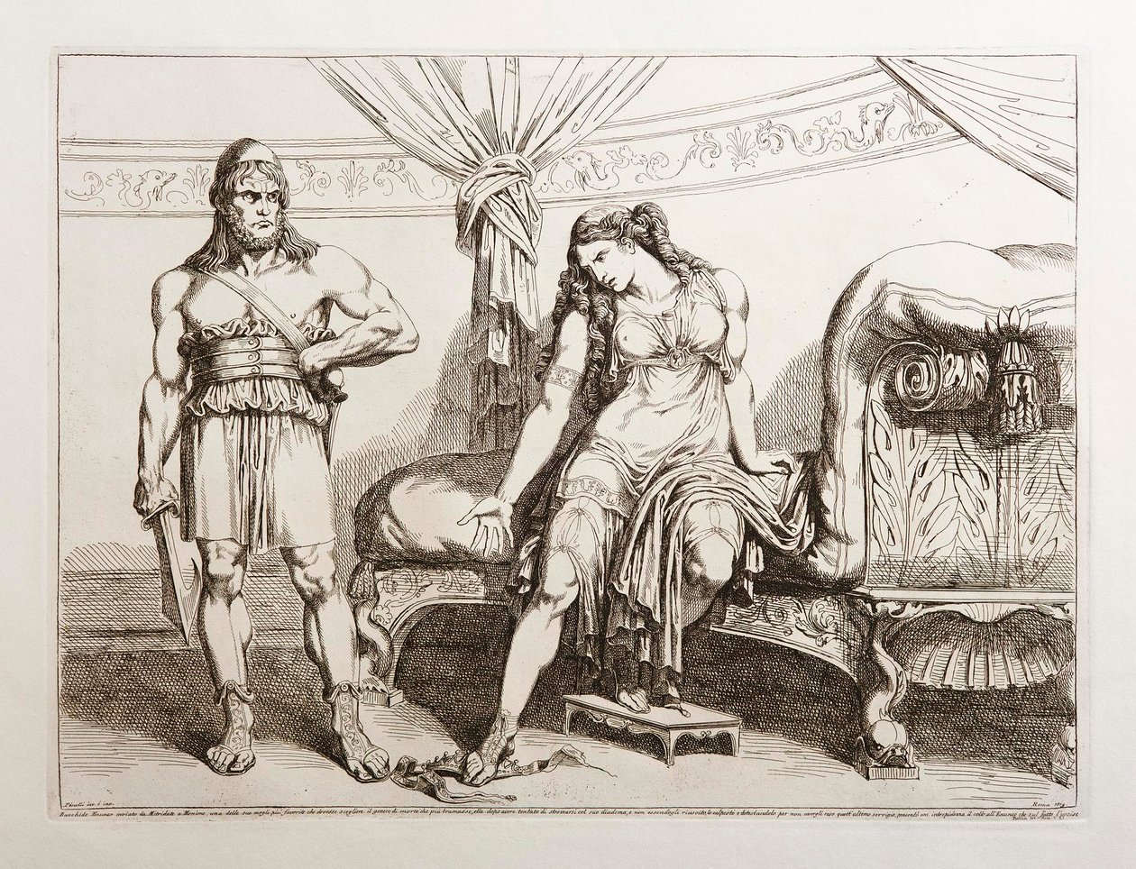 Bacchus envoyé à Monime par Mithridate - Bartolomeo Pinelli
