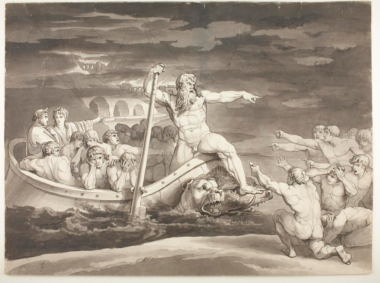 La barque de Charon - Bartolomeo Pinelli