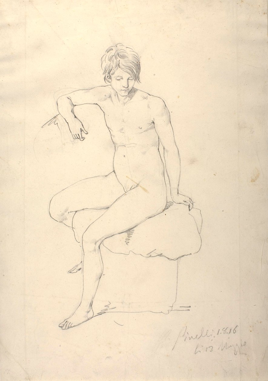 Modèle féminin - Bartolomeo Pinelli