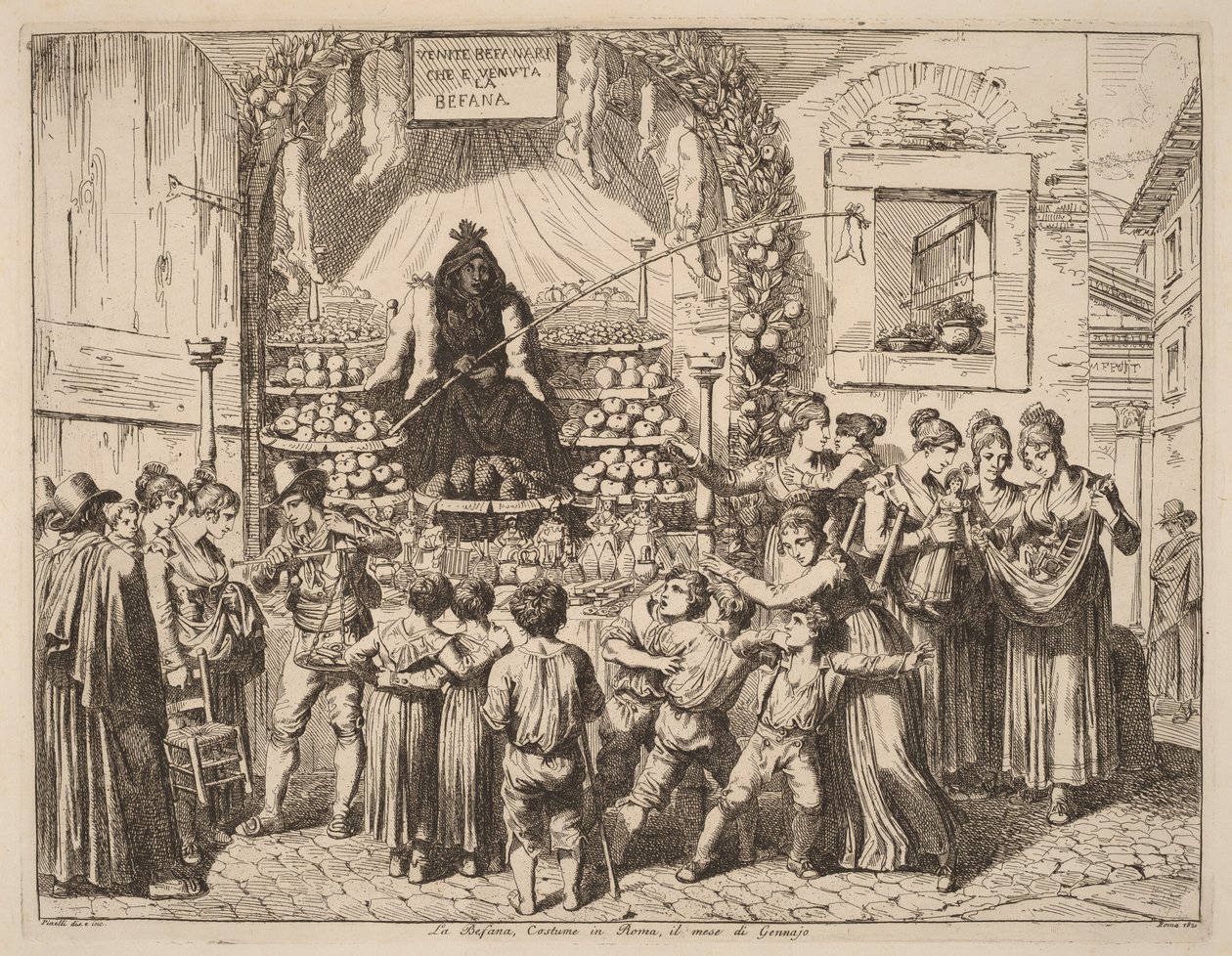 La Befana - Bartolomeo Pinelli