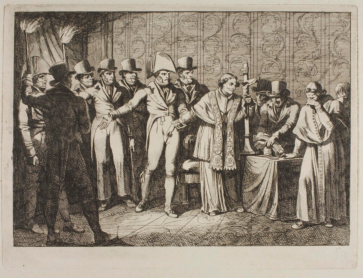 Pie VII. Enlevé par les Français dans la nuit du 6 juillet 1809 - Bartolomeo Pinelli