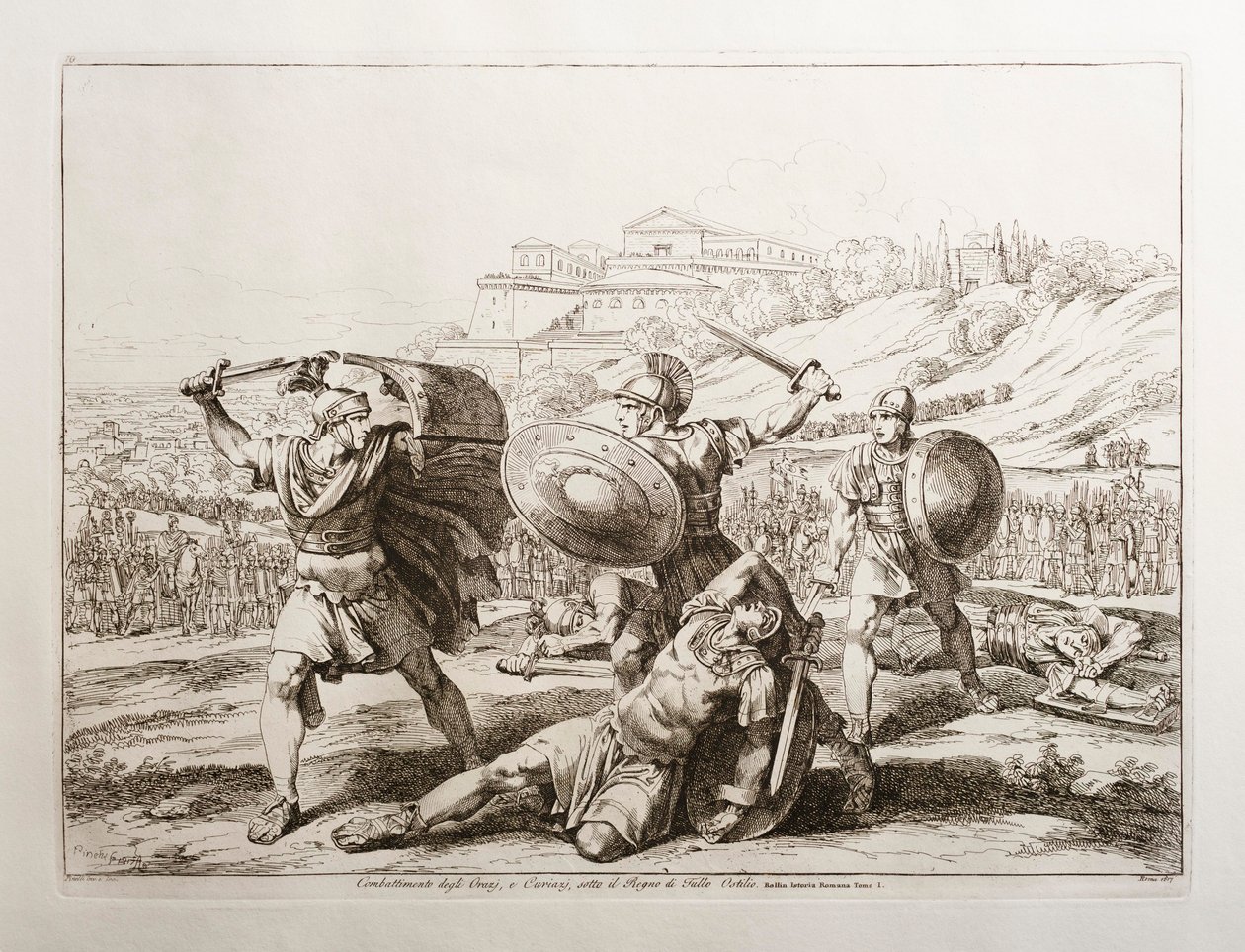 La bataille entre les Horaces et les Curiaces - Bartolomeo Pinelli