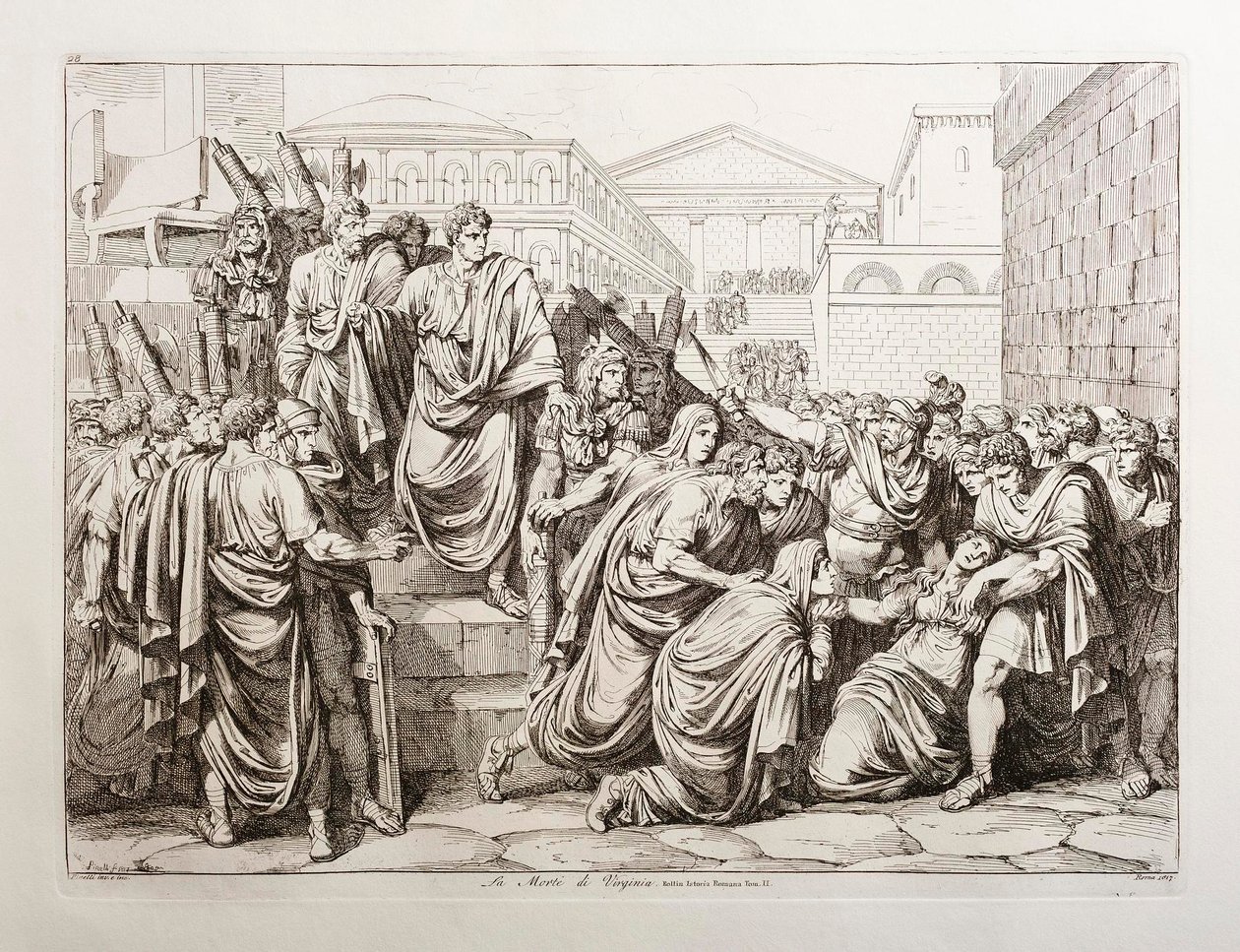 La mort de Virginie - Bartolomeo Pinelli