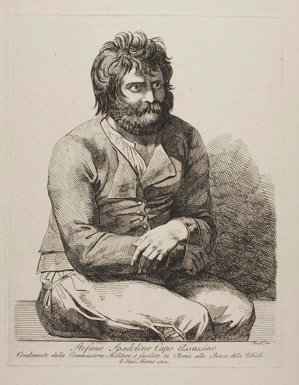Stefano Spadolino, le chef des brigands - Bartolomeo Pinelli