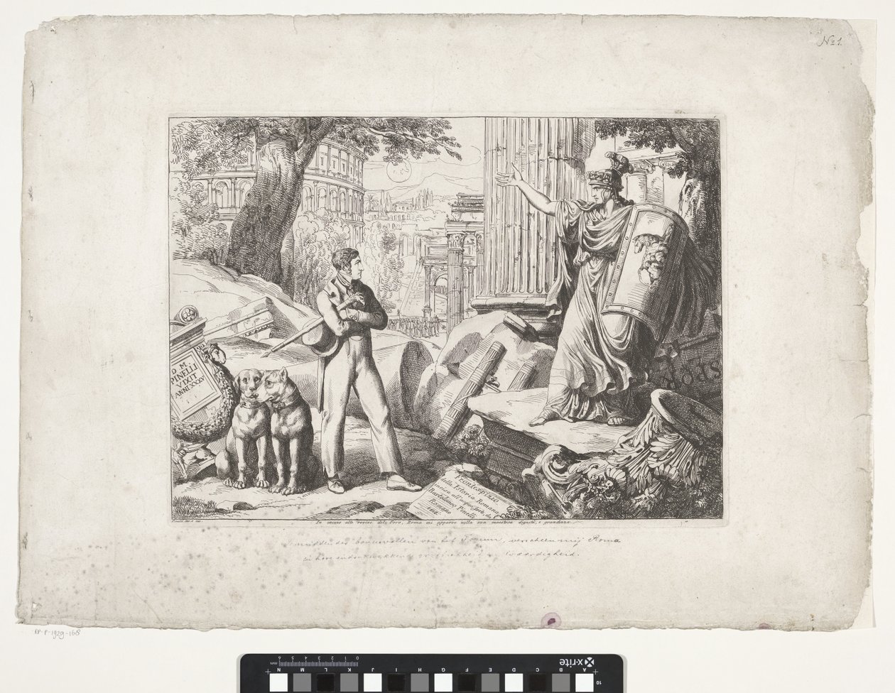 Page de titre avec Bartolomeo Pinelli et Rome - Bartolomeo Pinelli