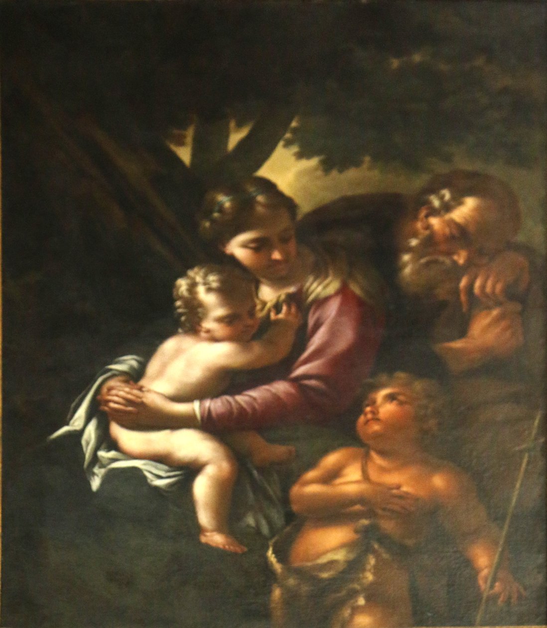 Sainte famille et saint Jean. - Bartolomeo Schedoni