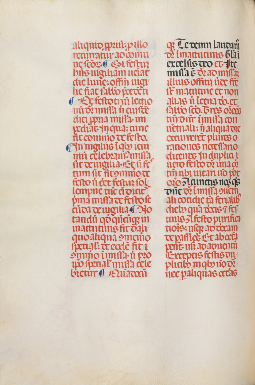 Missale : Fol. 173v : Musique pour Alléluia etc. au début de Pâques, 1469 - Bartolommeo Caporali