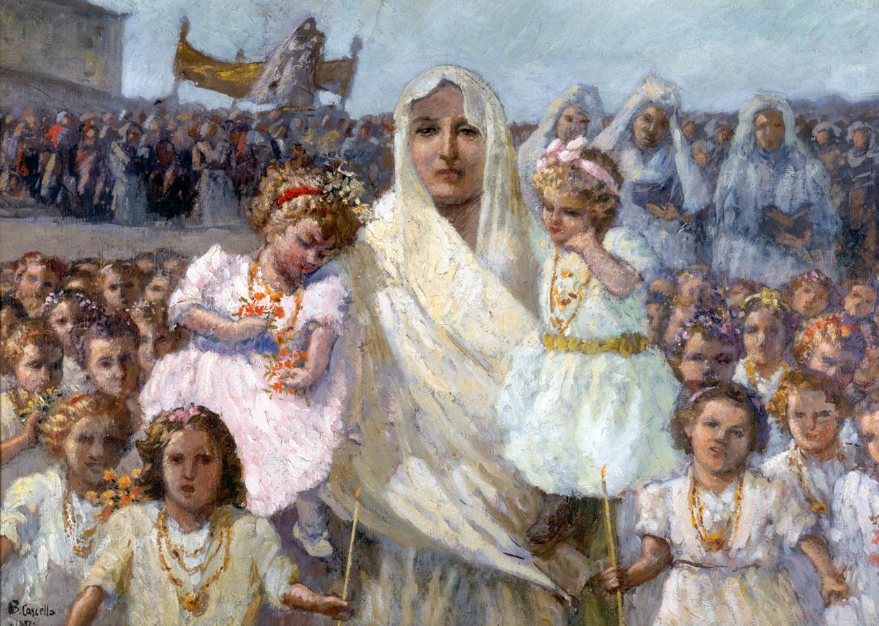 Procession des vierges de Rapino - Basilio Cascella