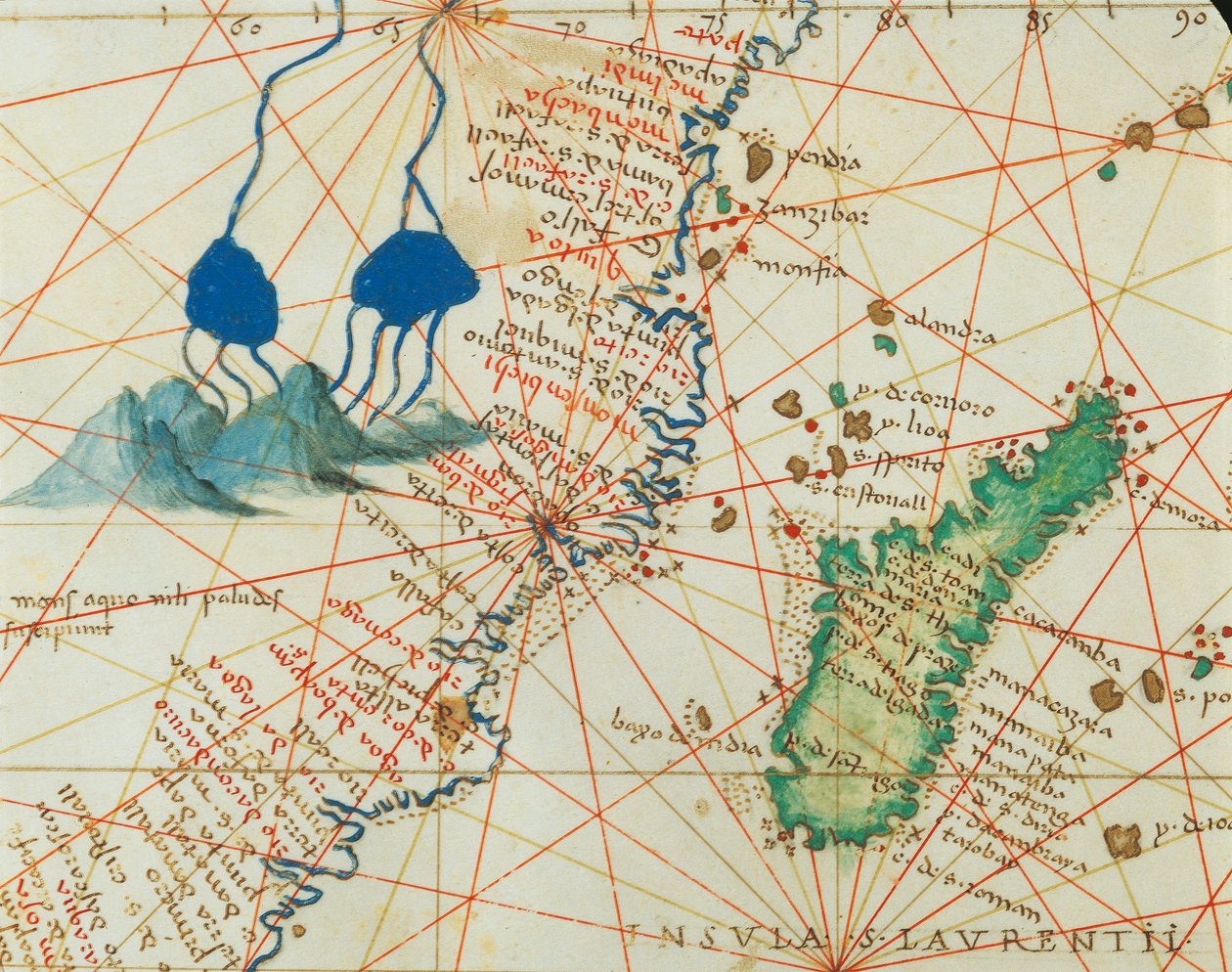 Océan Indien et partie de l