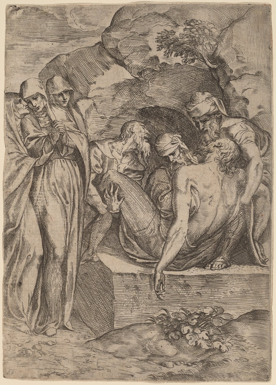 La Mise au tombeau - Battista Angolo del Moro