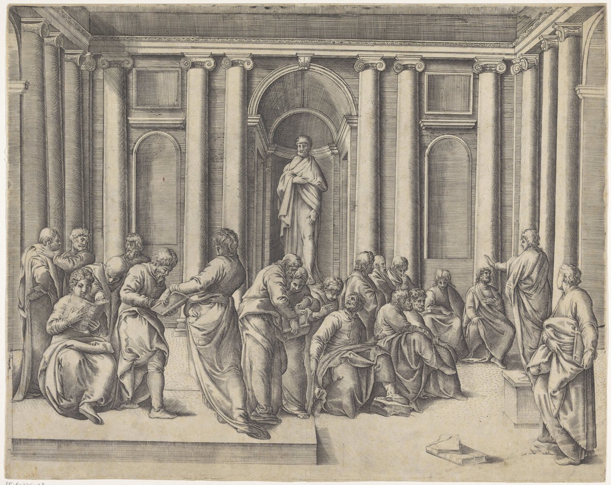 Le Christ parmi les docteurs de la Loi dans le temple - Battista Franco