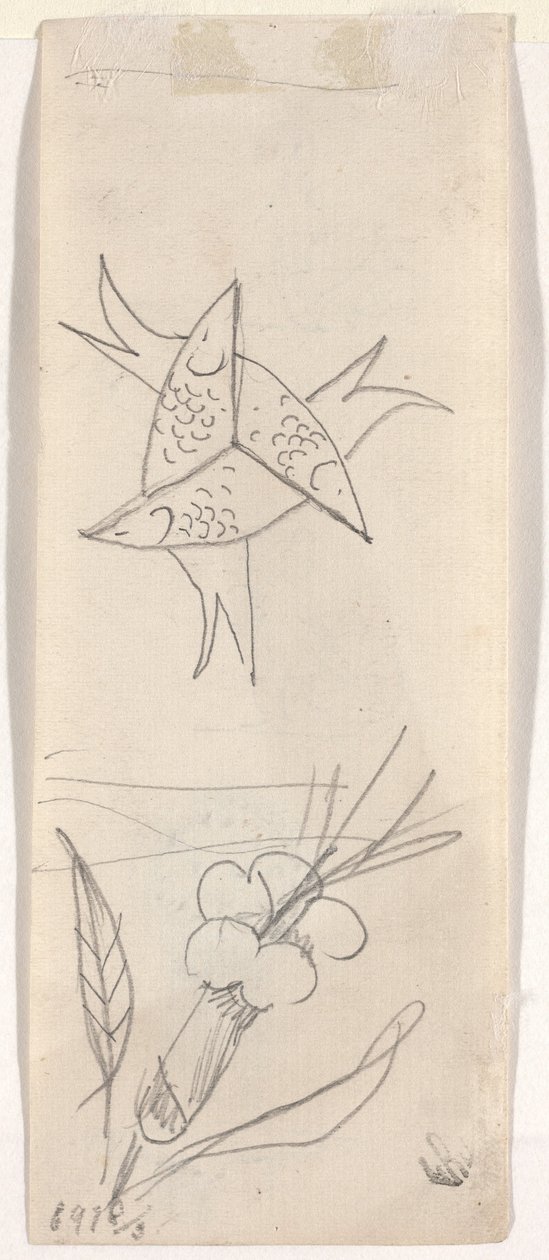 Feuille de croquis (verso) - Beatrice Godwin Whistler