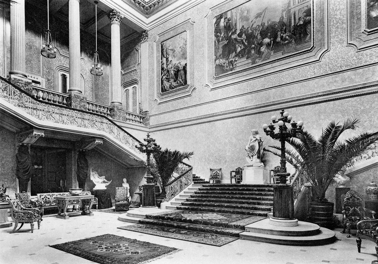 La grande salle, Stafford House, 1908 - Bedford Lemere and Company