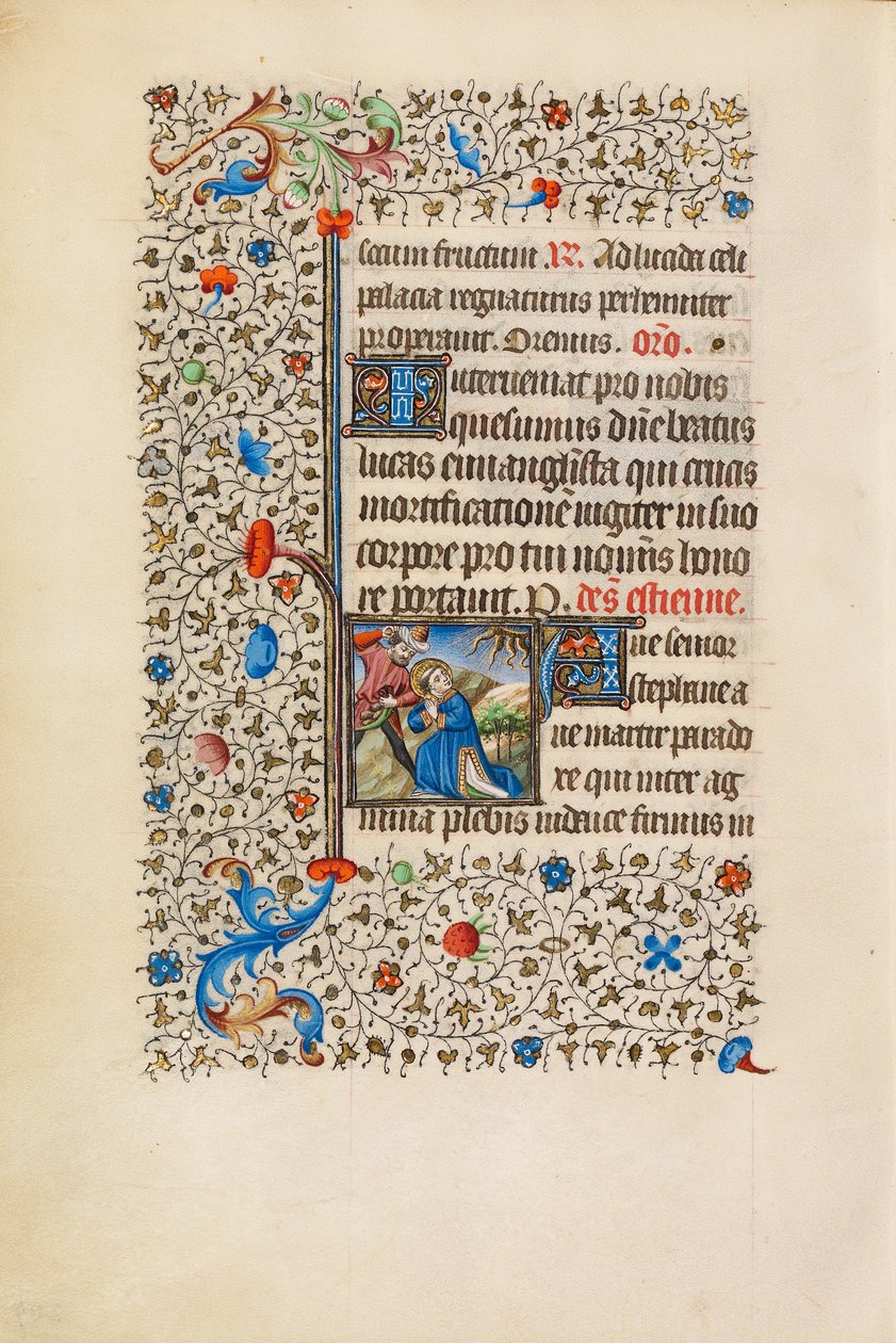 La lapidation de saint Étienne - Bedford Master