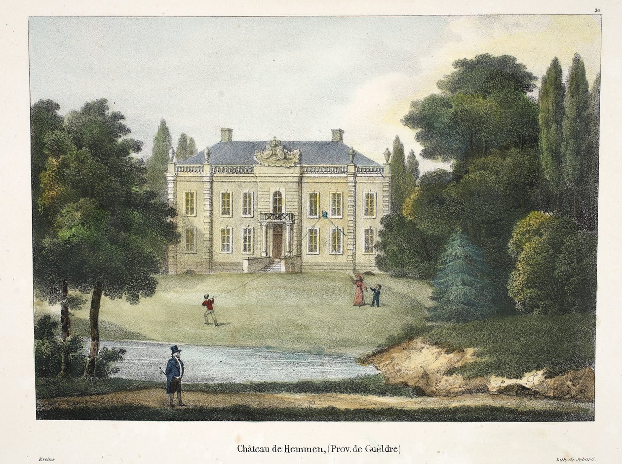 Château de Hemmen, vers 1895 - Belgian School