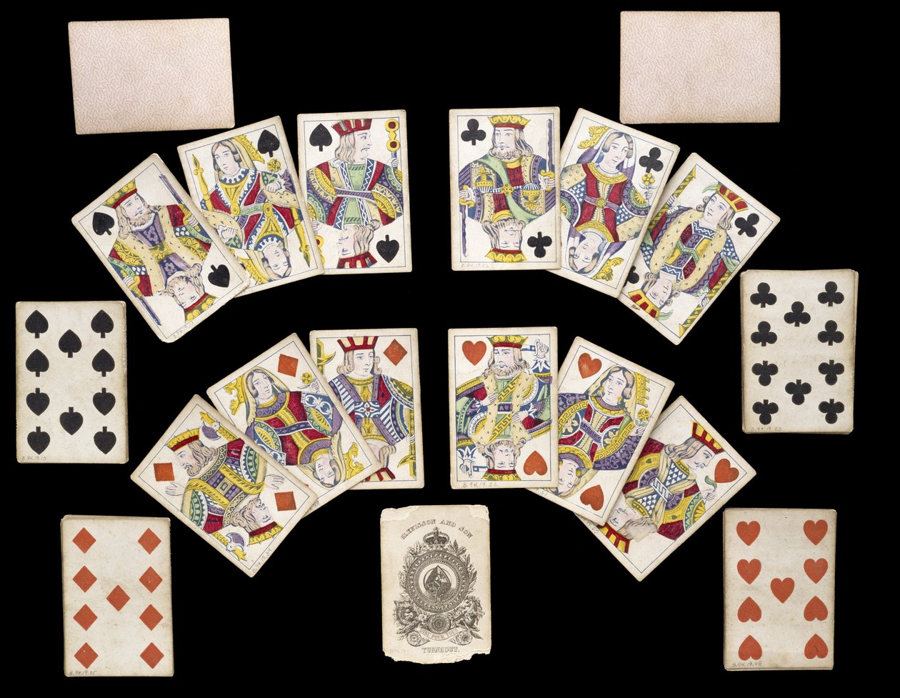 Jeu de cartes, vers 1835-1840 - Belgian School