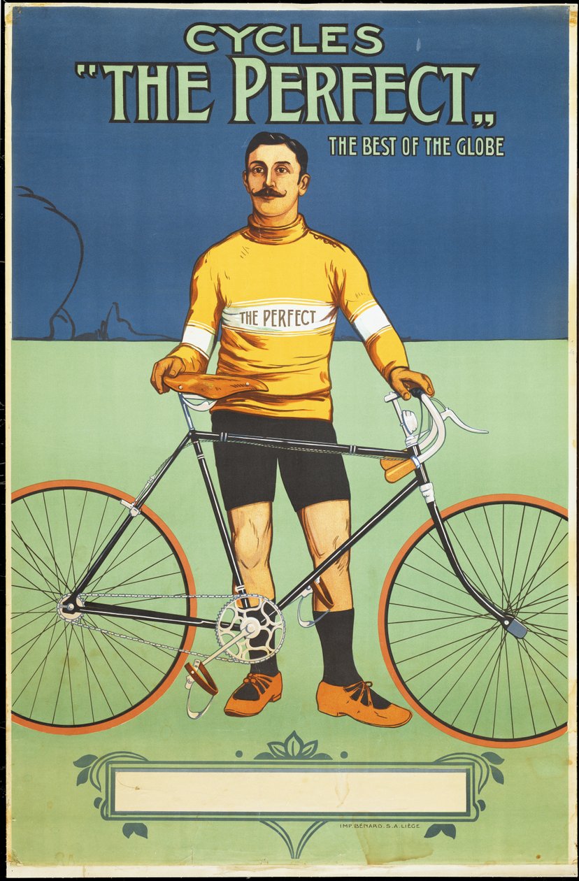 Affiche publicitaire pour le vélo Perfect, 1895 - Belgian School