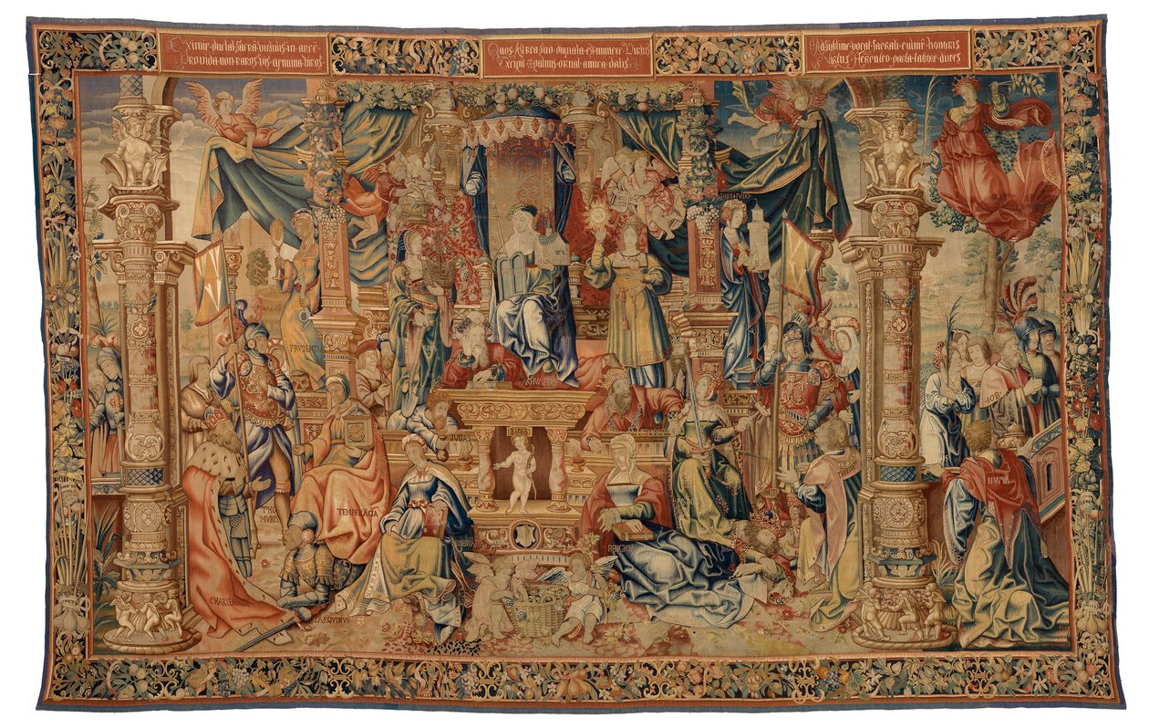Tapisserie, La Foi accueillant les héros de l