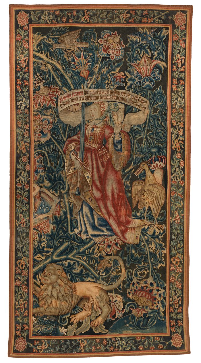 Tapisserie, Sibylle Europe (une de la série de six Sibylles comprenant 46.134 à 45.139) appelée 