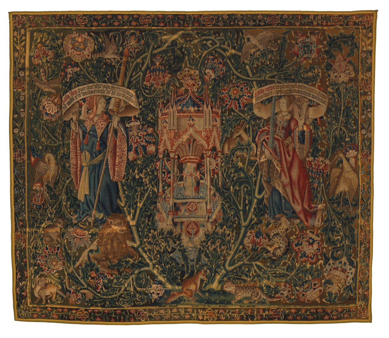 Tapisserie, Sibylle Libye et Europe (une de la série de six Sibylles, comprenant 46.134 à 46.139) appelée les 