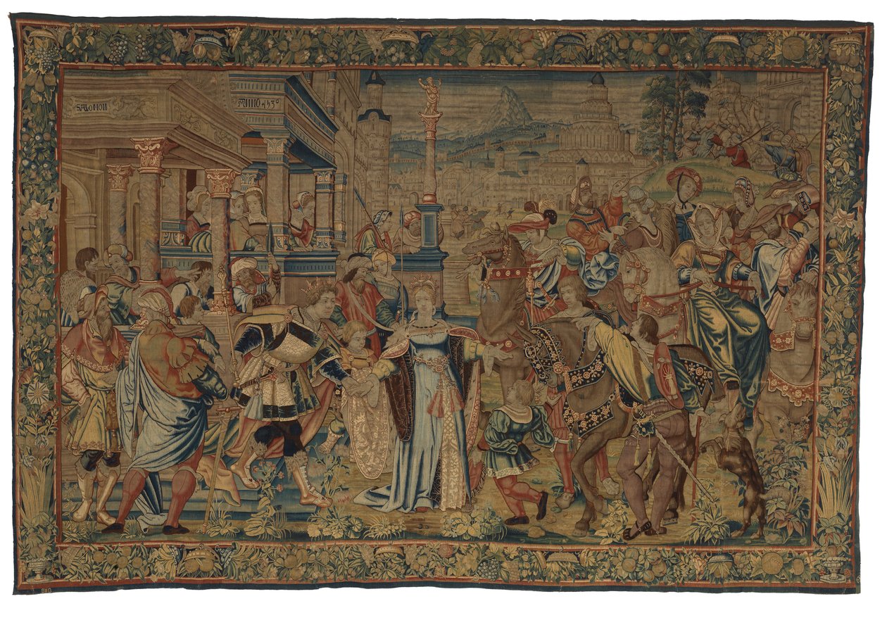 Tapisserie, Salomon et la Reine de Saba - Belgian School